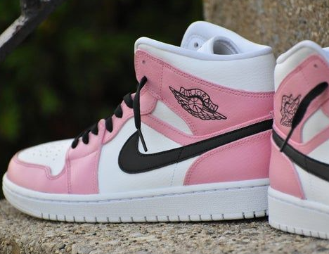 Pink Custom Jordans