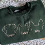 10 Most Popular Custom Pet Embroidered Sweatshirt Styles